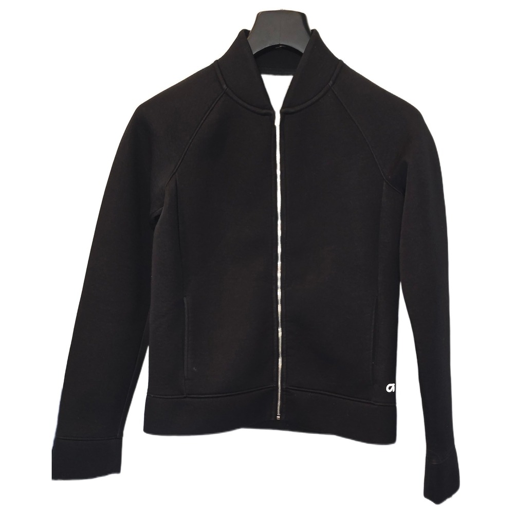 GapFit Womens Black Scuba Full Zip‎ Bomber Jacket Athletic XS